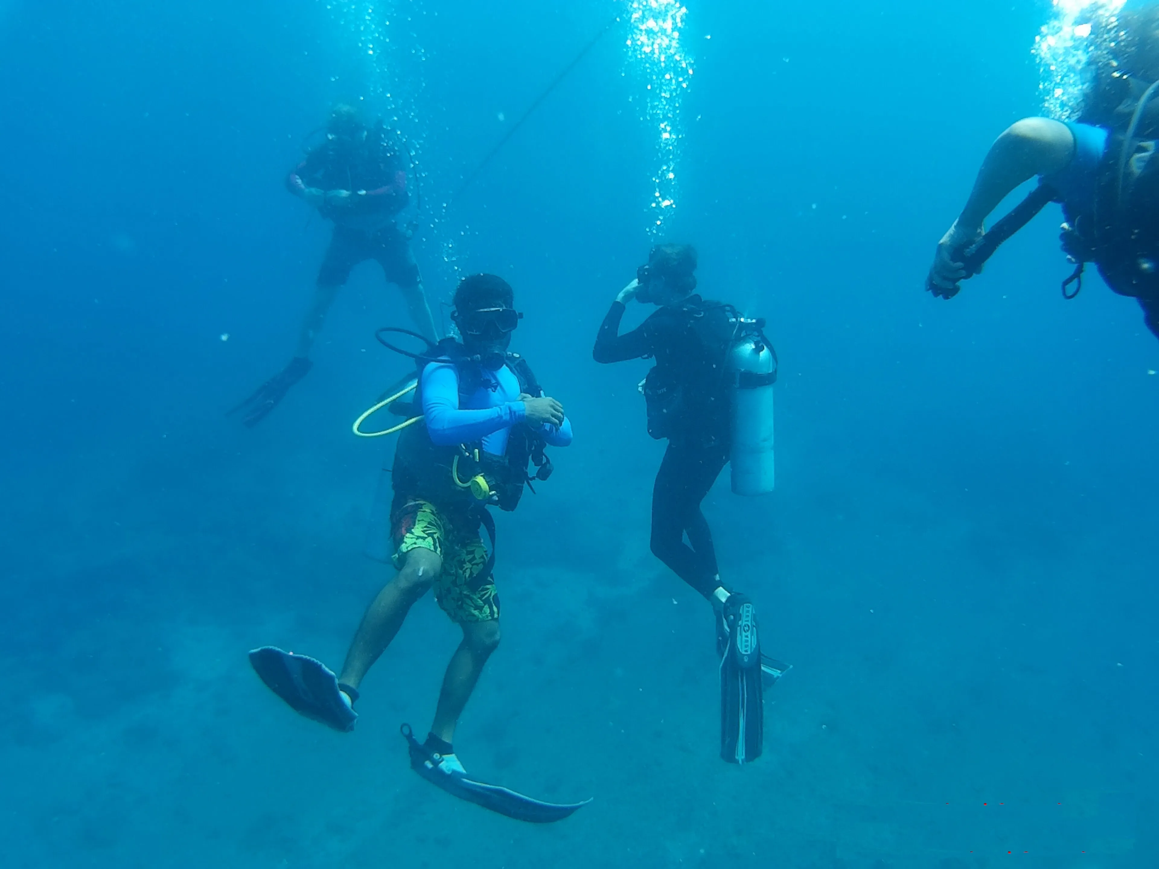 Coral reef and clear water in the Andaman Islands
